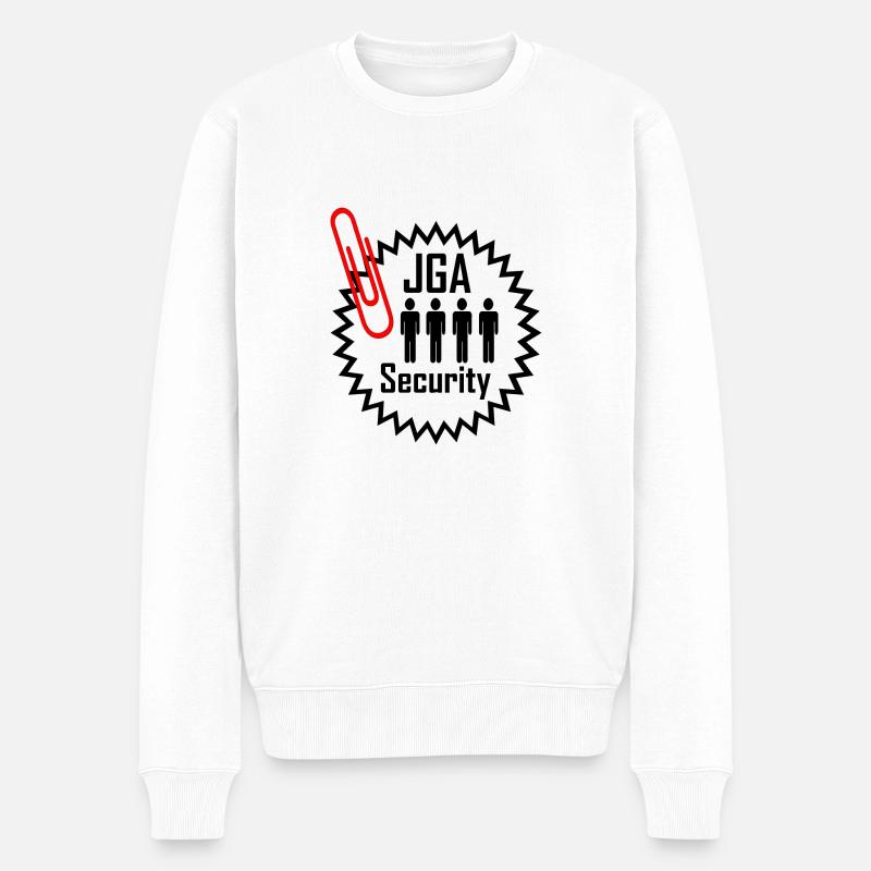 Junggesellenabschied - Männer Premium Bio Pullover - Weiß