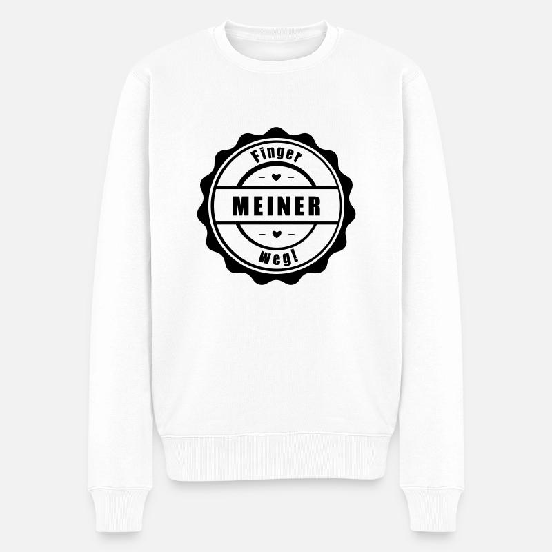 Meiner! - Männer Premium Bio Pullover - Weiß