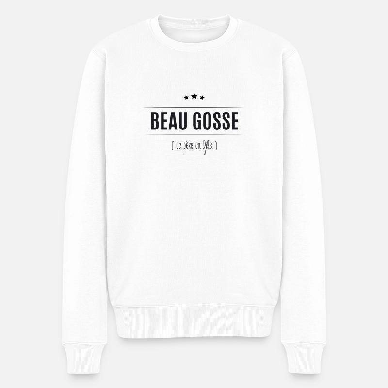 BG ( de père en fils ) - Pull Premium bio Homme - blanc