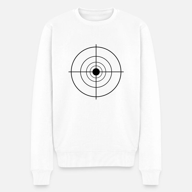 zielscheibe (c.) - Pull Premium bio Homme - blanc