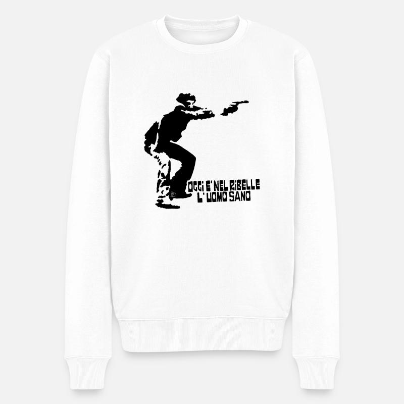 SELF - Männer Premium Bio Pullover - Weiß