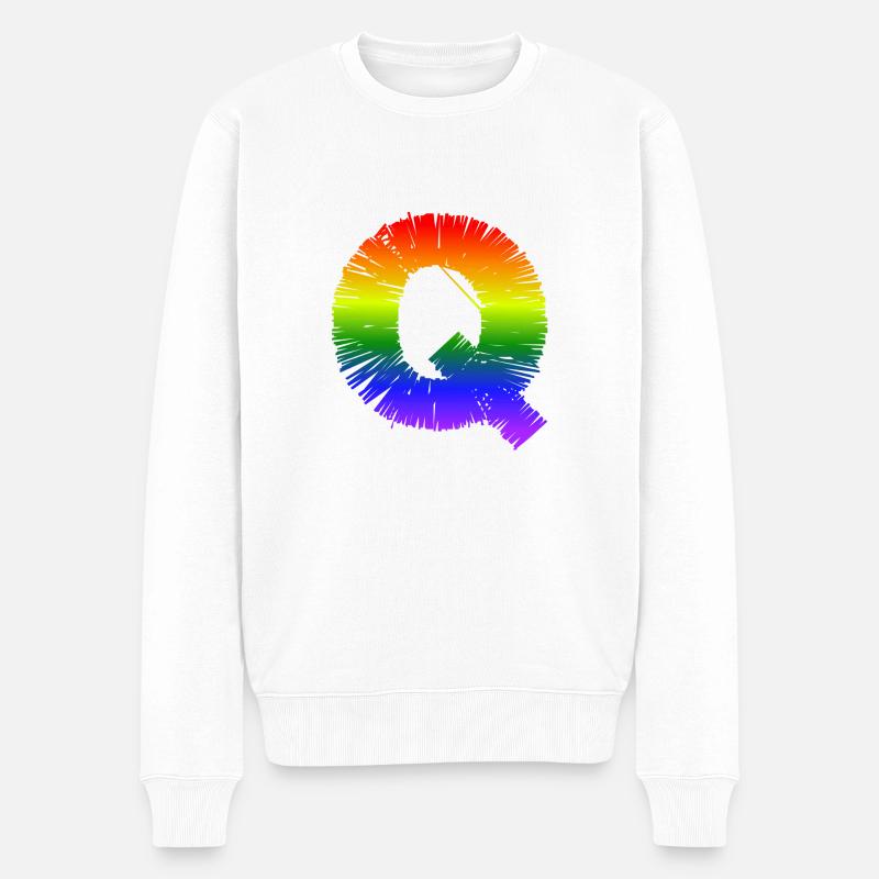 arc-en-Q - Pull Premium bio Homme - blanc