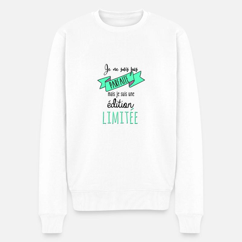 Edition limitée - Pull Premium bio Homme - blanc