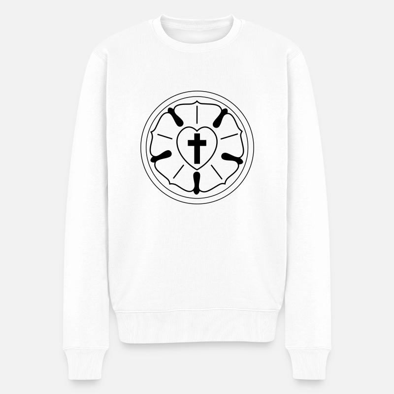 Luther - Pull Premium bio Homme - blanc