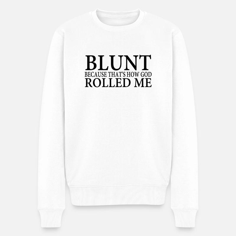 BLUNT - Männer Premium Bio Pullover - Weiß