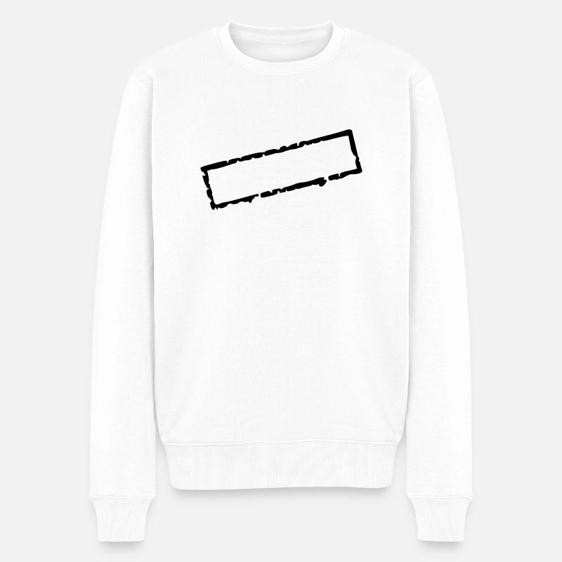 stamp_I_vec_1 fr - Pull Premium bio Homme - blanc