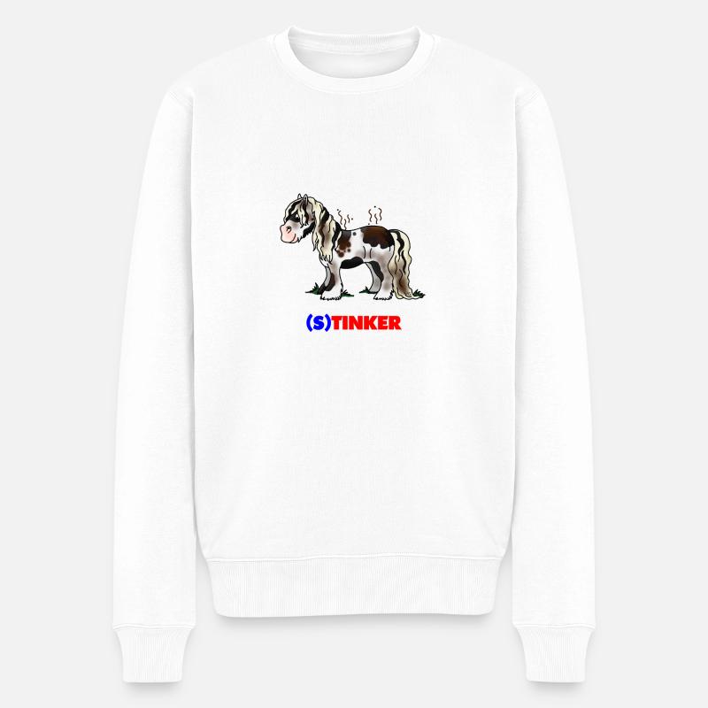 Stinker - Männer Premium Bio Pullover - Weiß