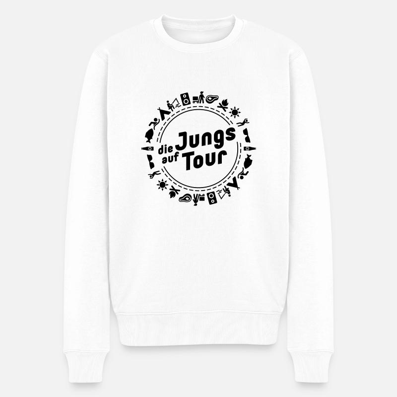 Jungstour - Männer Premium Bio Pullover - Weiß