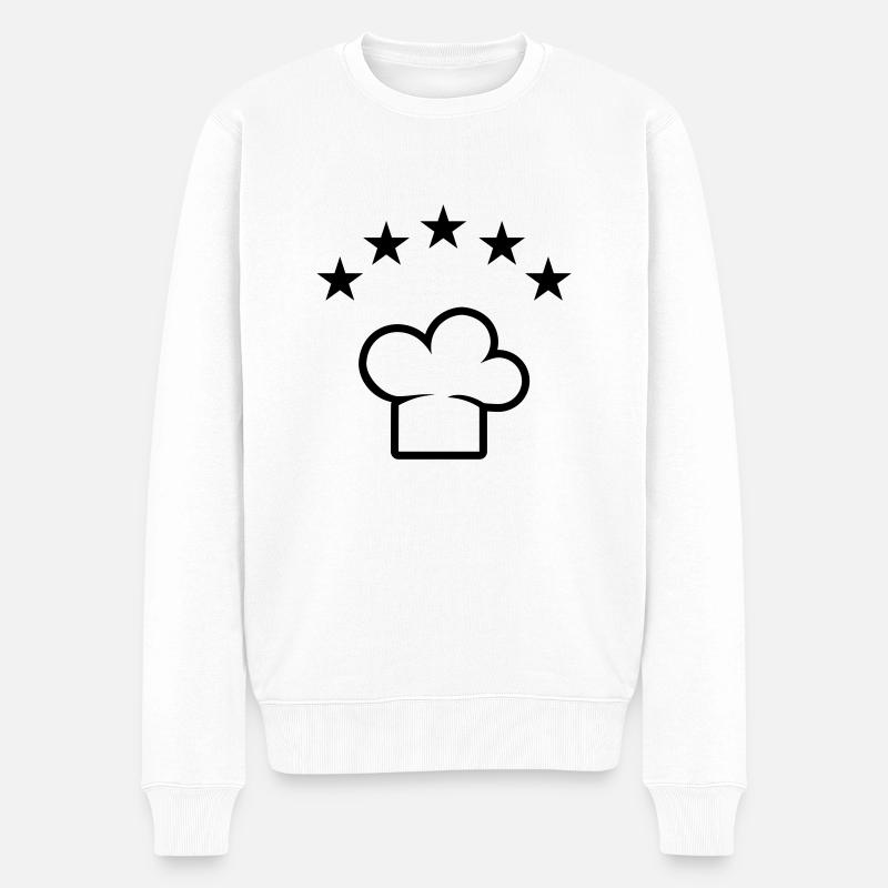 Cuisinier - Pull Premium bio Homme - blanc