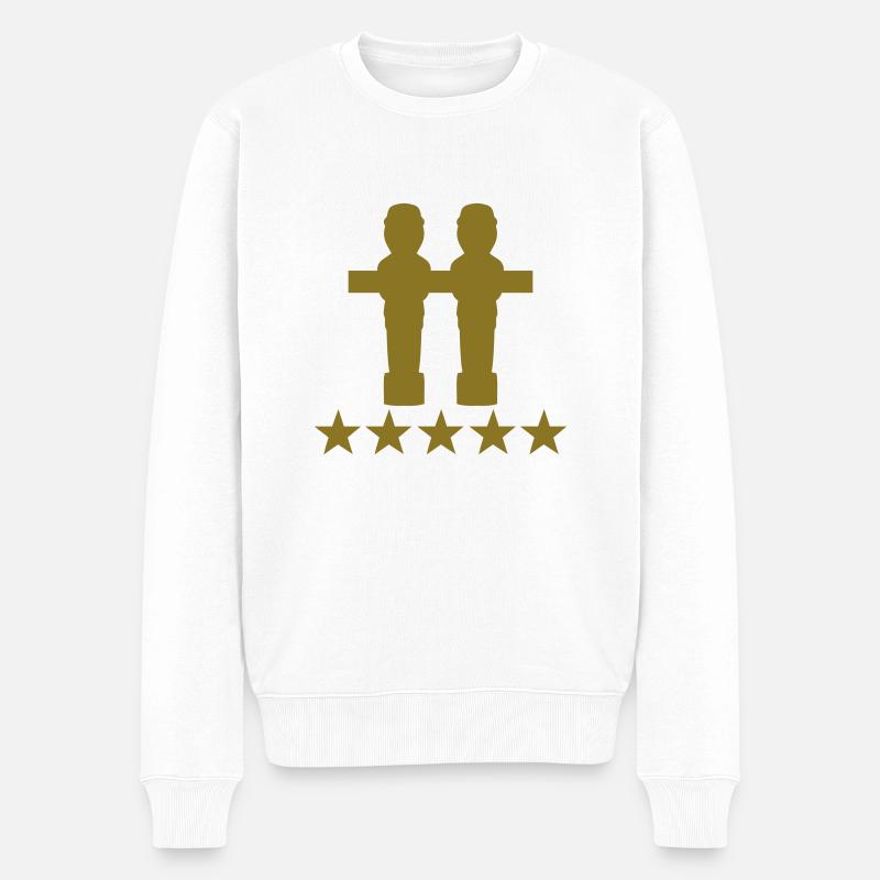 kicker - Männer Premium Bio Pullover - Weiß