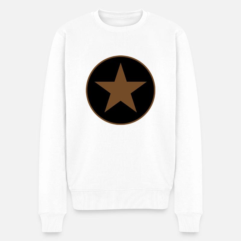little star - Männer Premium Bio Pullover - Weiß