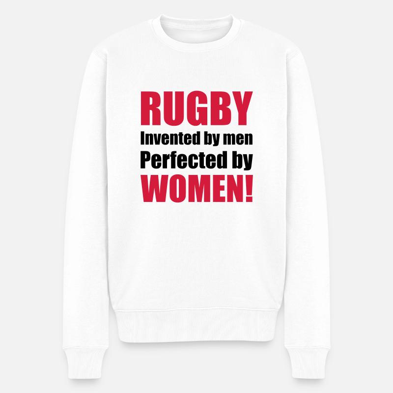rugby - Pull Premium bio Homme - blanc