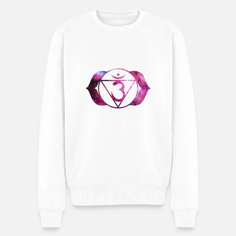 CHAKRA | NEON - Pull Premium bio Homme - blanc