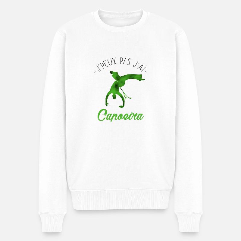 J'peux pas j'ai Capoeira - Pull Premium bio Homme - blanc