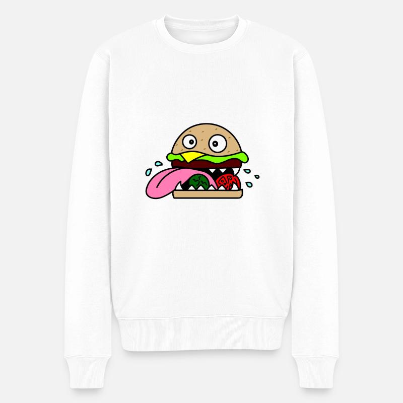 fou Burger - Pull Premium bio Homme - blanc