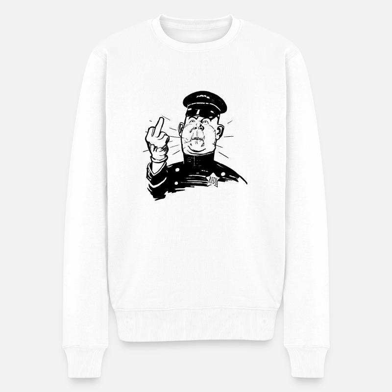 RFDL Cop - Männer Premium Bio Pullover - Weiß