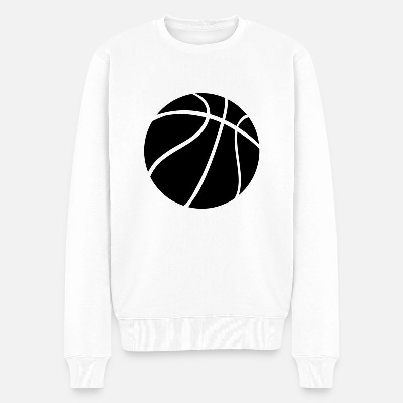 basketball - Männer Premium Bio Pullover - Weiß