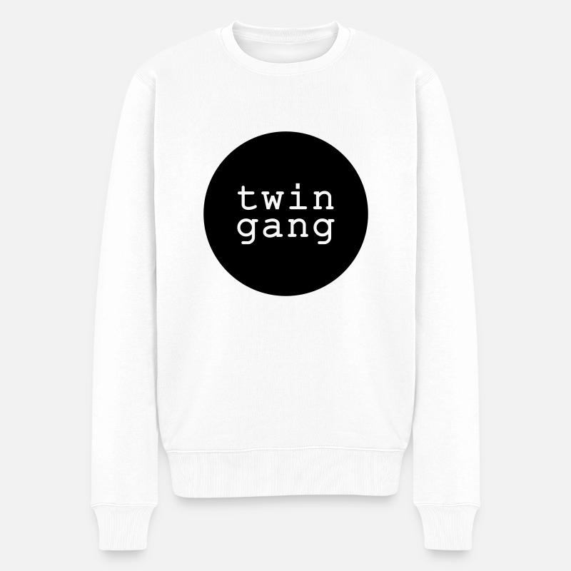 Shirt/Body: Twin Gang - Männer Premium Bio Pullover - Weiß