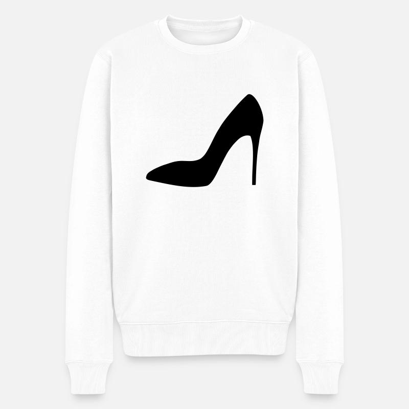 High Heels & Stilettos - Männer Premium Bio Pullover - Weiß