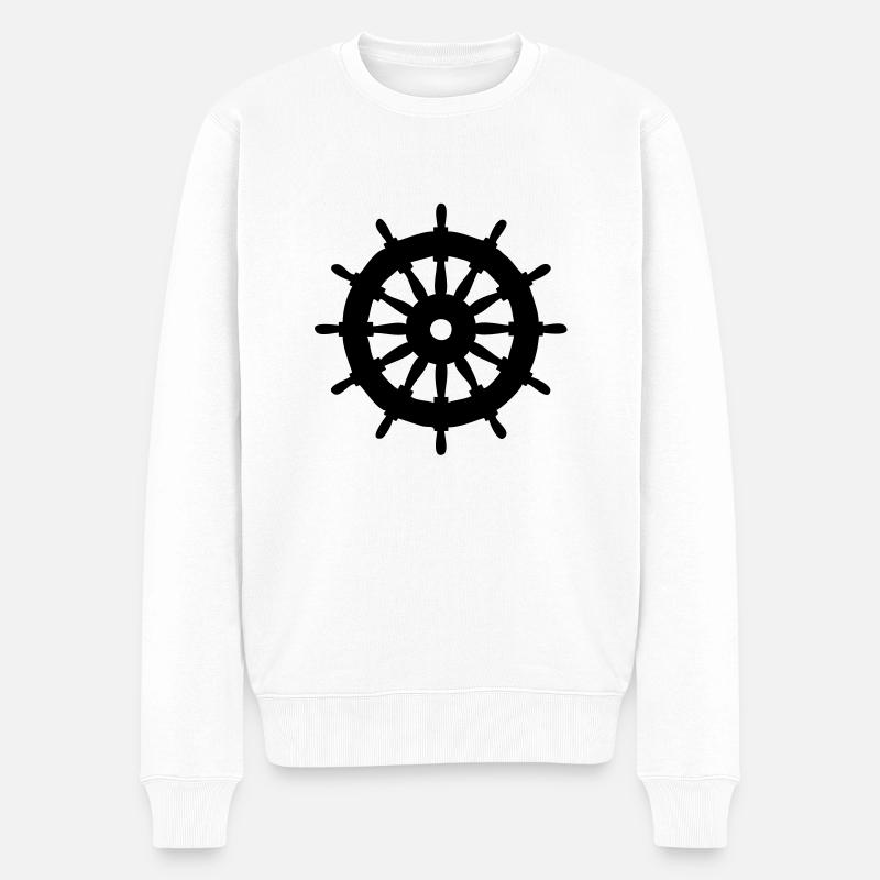 Volant - Pull Premium bio Homme - blanc