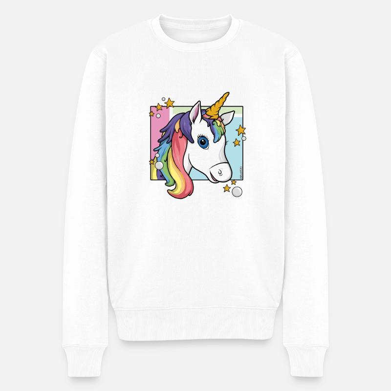 TibouD'MAGIE (Design only) - Pull Premium bio Homme - blanc