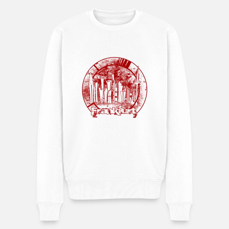 FFM Skyline R - Männer Premium Bio Pullover - Weiß