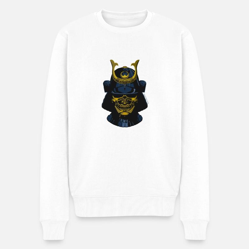 Ronin - Männer Premium Bio Pullover - Weiß