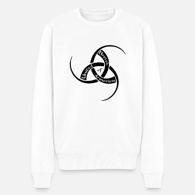 logo 3 nb uba100 - Pull Premium bio Homme - blanc