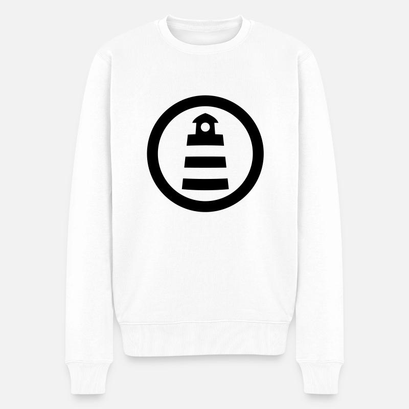 Phare - Pull Premium bio Homme - blanc