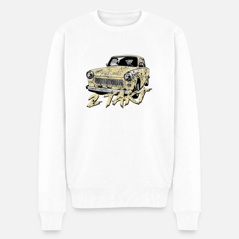 Trabant 601 Monsungelb - Männer Premium Bio Pullover - Weiß