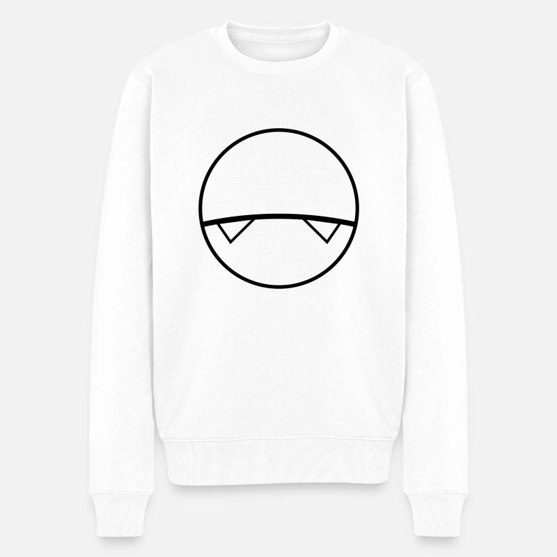 Melvin - Männer Premium Bio Pullover - Weiß