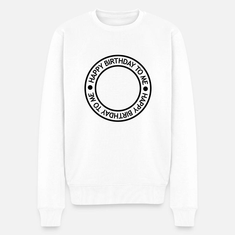birthday_leer_f1 - Pull Premium bio Homme - blanc