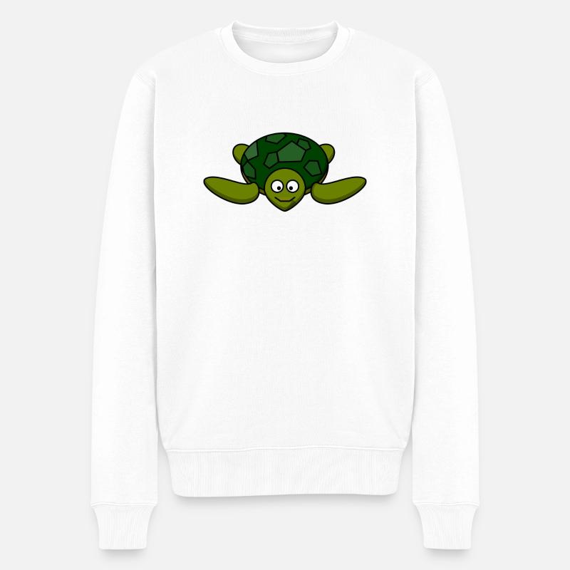 tortue - Pull Premium bio Homme - blanc