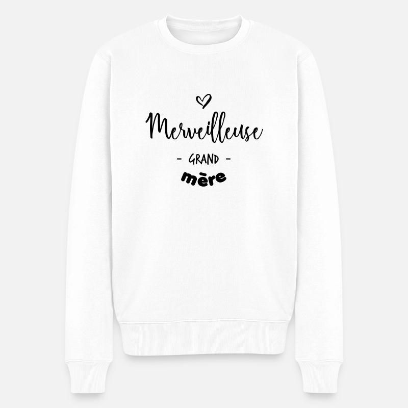 merveilleuse grand-mère - Pull Premium bio Homme - blanc