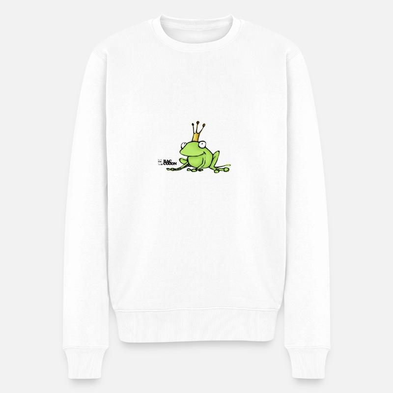 Frog King - Pull Premium bio Homme - blanc