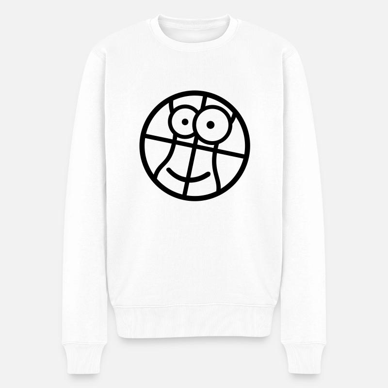 basketball - Pull Premium bio Homme - blanc