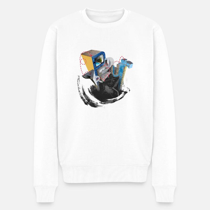 Parkour - Männer Premium Bio Pullover - Weiß