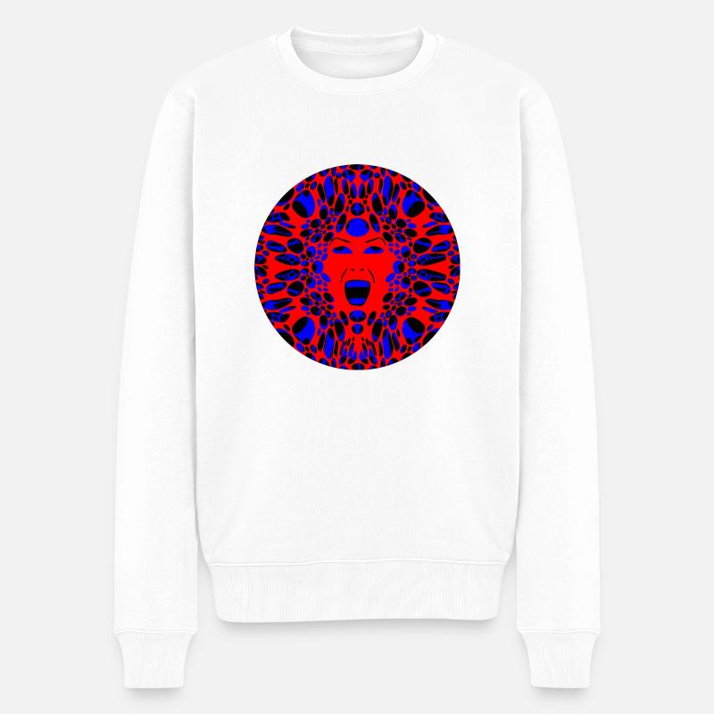 dark_missy - Männer Premium Bio Pullover - Weiß