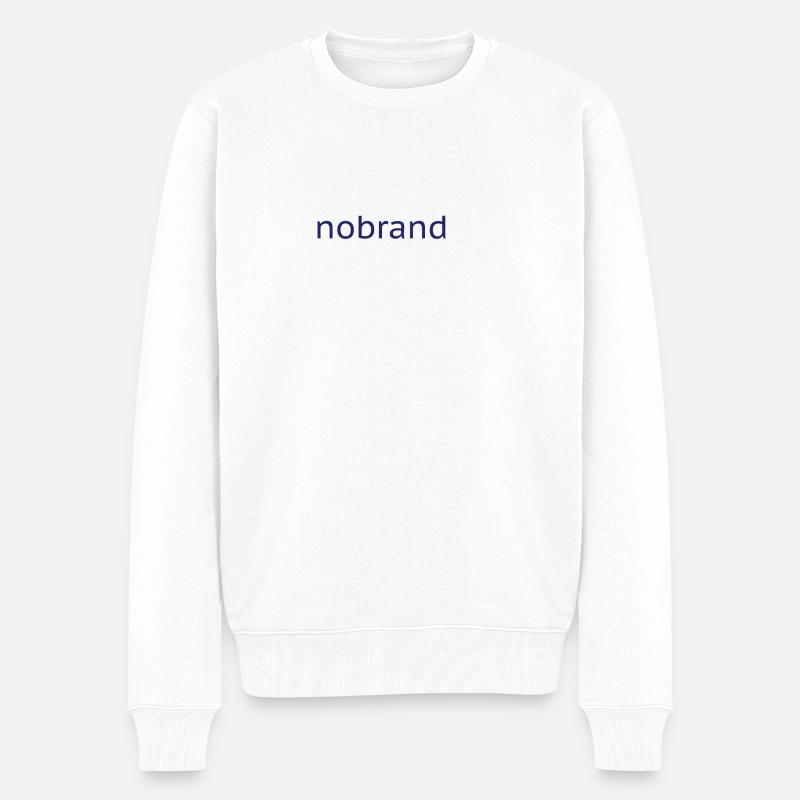 nobrand - Männer Premium Bio Pullover - Weiß