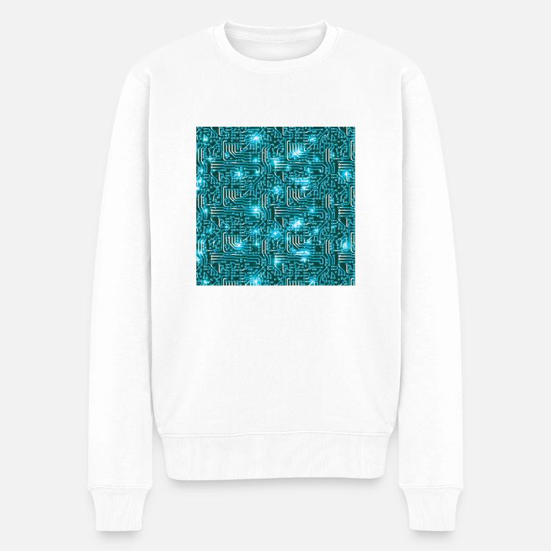 Platine - Männer Premium Bio Pullover - Weiß