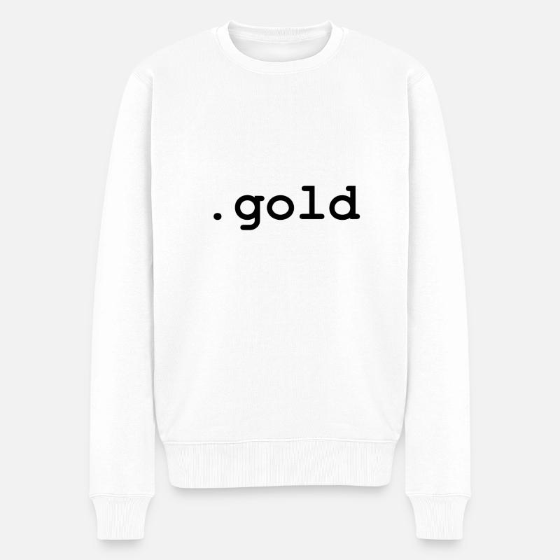 .Gold - Pull Premium bio Homme - blanc