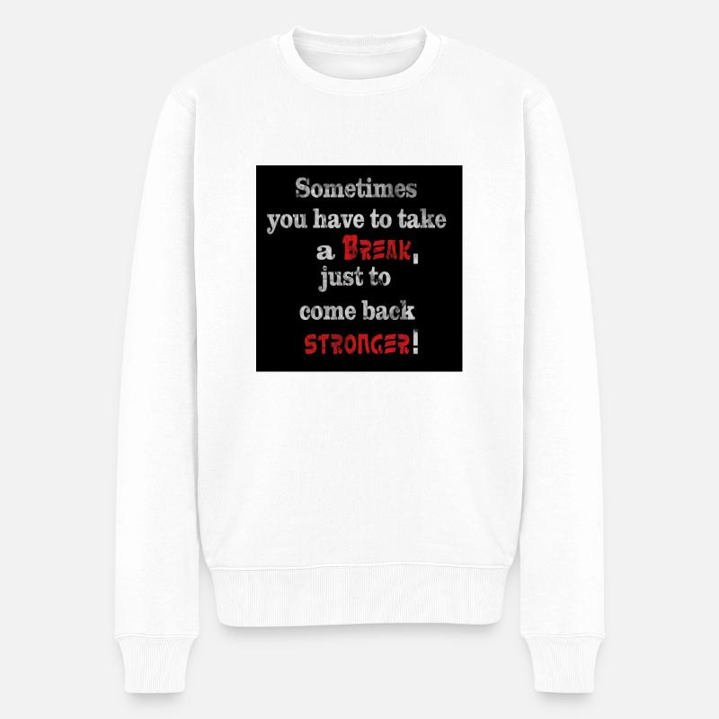 Faites une pause - Pull Premium bio Homme - blanc