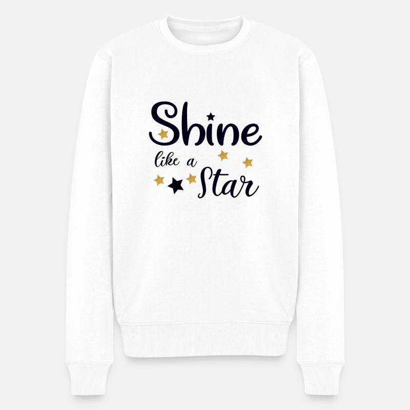 like a star - Pull Premium bio Homme - blanc