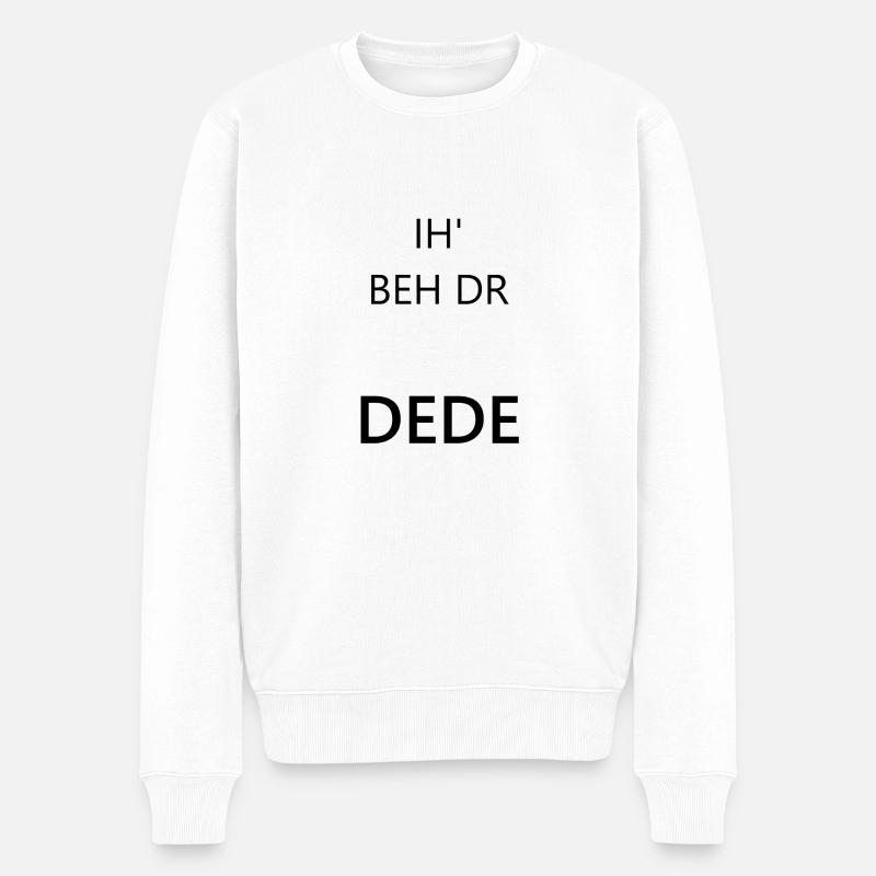 Perfektes Geschenk für deinen Dede zum Geburtstag - Männer Premium Bio Pullover - Weiß