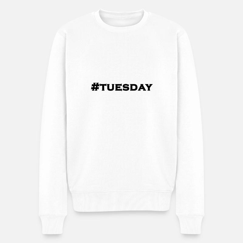 #TUESDAY - Pull Premium bio Homme - blanc