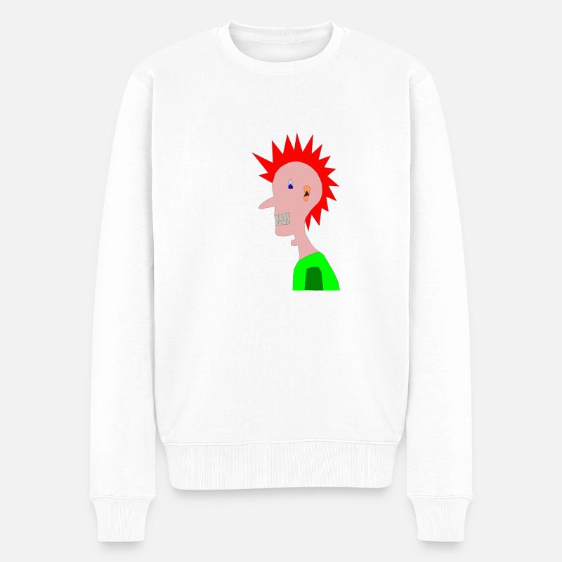 Punk cool, punk - Pull Premium bio Homme - blanc