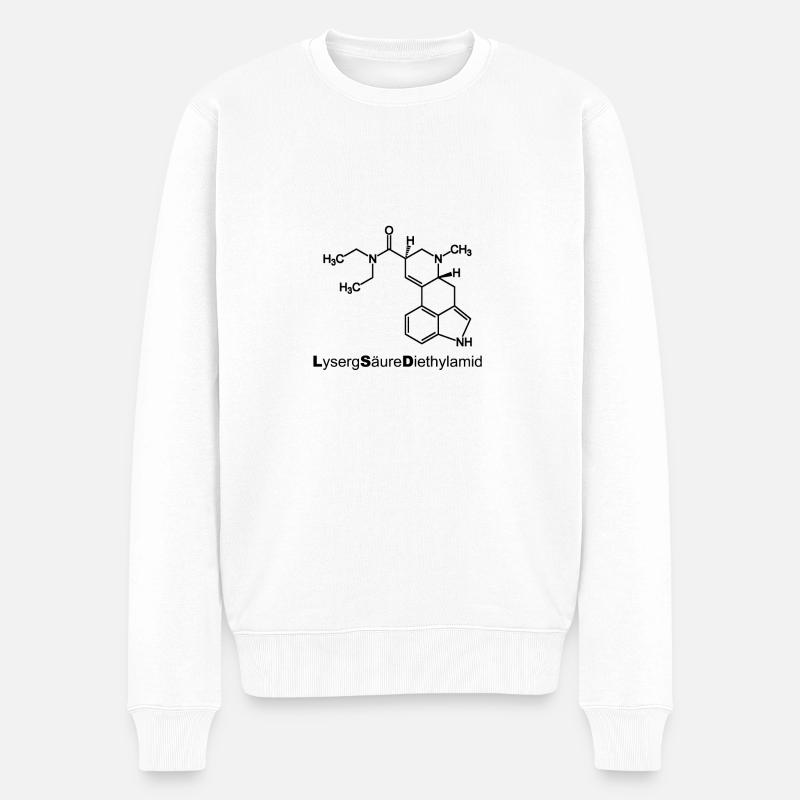 LSD - Männer Premium Bio Pullover - Weiß
