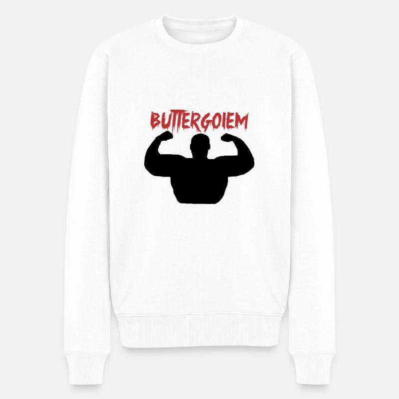 Buttergolem Training Motivation Cadeau - Pull Premium bio Homme - blanc