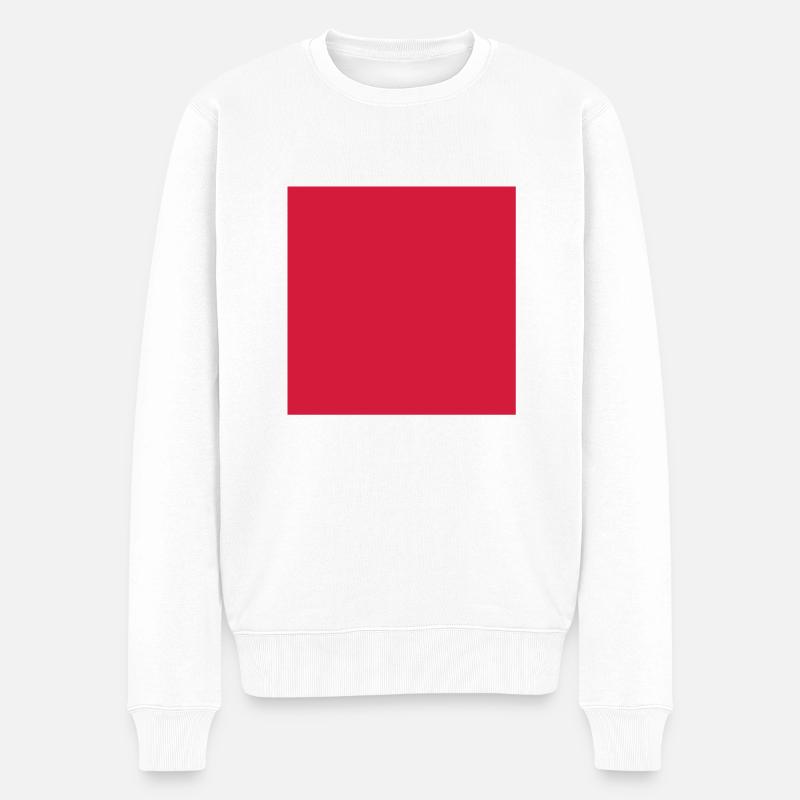 pixel - Männer Premium Bio Pullover - Weiß