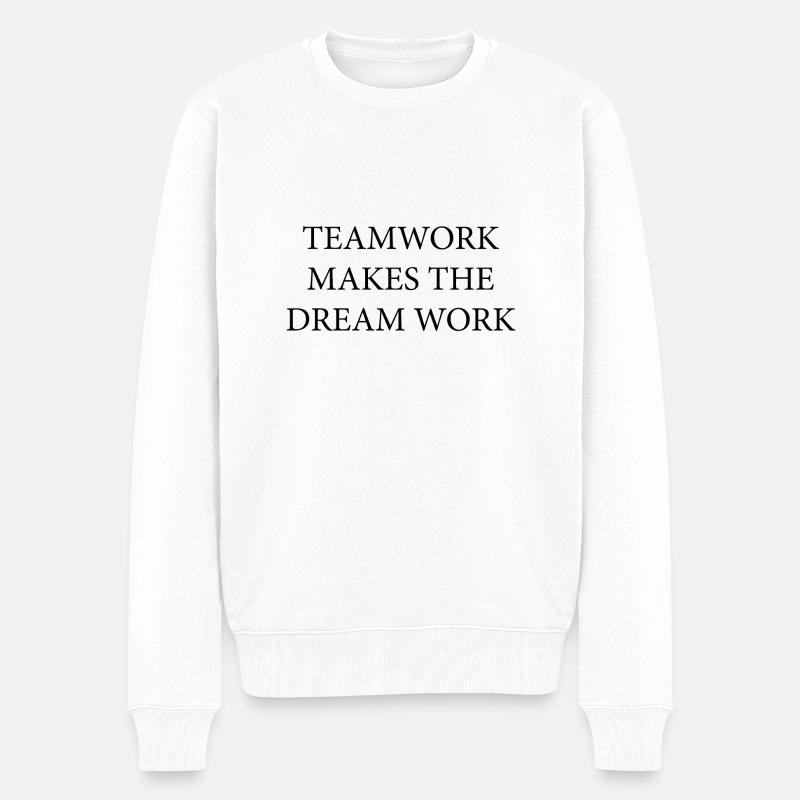 Travail d'équipe rêve travail - Pull Premium bio Homme - blanc